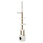TRIXIE Poste rascador para gatos Aurelio blanco marrón 220-250 cm TRIXIE Poste rascador para gatos Aurelio blanco marrón 220-250 cm