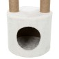 TRIXIE Poste rascador para gatos Aurelio blanco marrón 220-250 cm TRIXIE Poste rascador para gatos Aurelio blanco marrón 220-250 cm