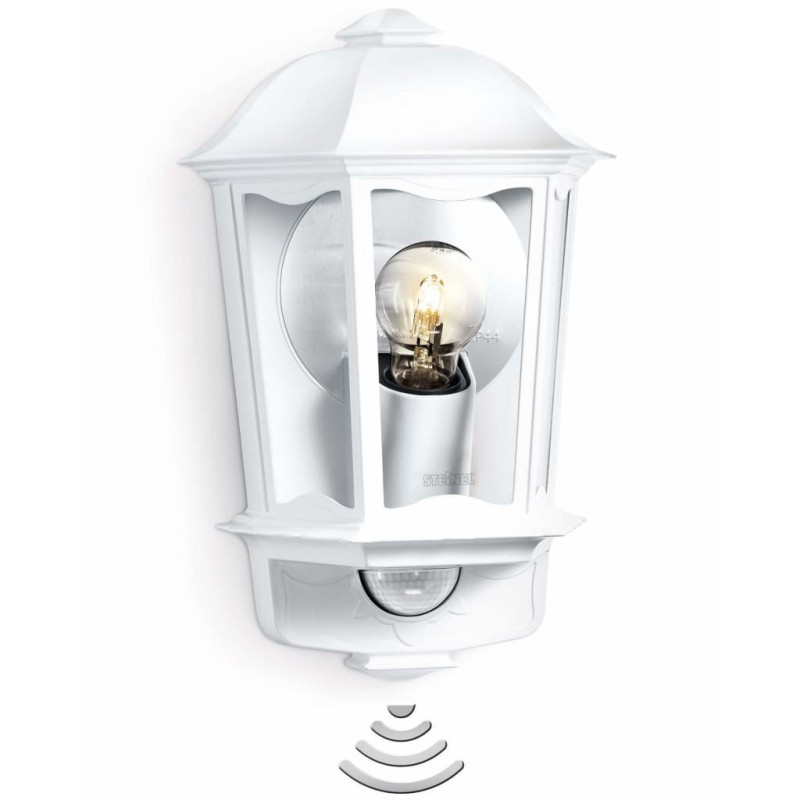 Steinel Lámpara de exterior con sensor L 190 blanco Steinel Lámpara de exterior con sensor L 190 blanco