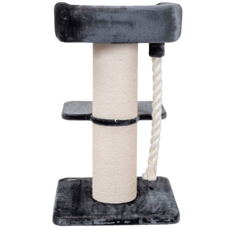 Quapas! Árbol rascador para gatos Ruffles gris oscuro 60x60x115 cm