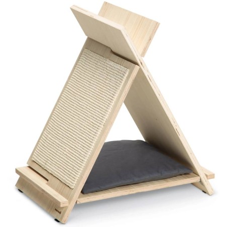 Beeztees Mueble rascador para gatos Rinty madera 55x35x60 cm 