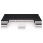 vidaXL Set de muebles de jardín 11 pzas con cojines madera pino blanco vidaXL Set de muebles de jardín 11 pzas con cojines madera pino blanco