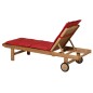 Madison Cojín para tumbona Panama rojo ladrillo 200x60 cm Madison Cojín para tumbona Panama rojo ladrillo 200x60 cm