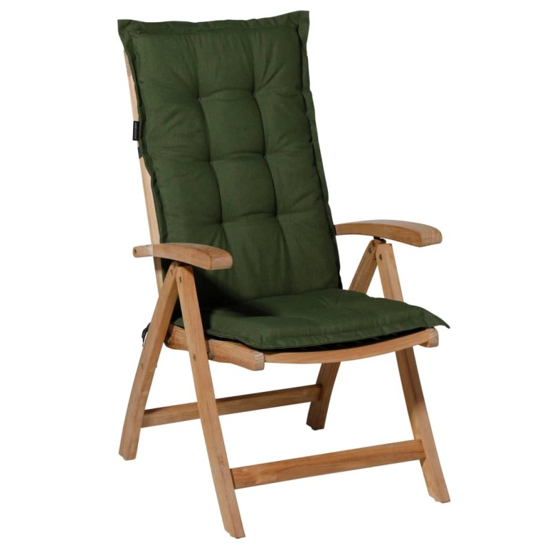 Madison Cojín de silla con respaldo alto Panama 123x50cm verde Madison Cojín de silla con respaldo alto Panama 123x50cm verde