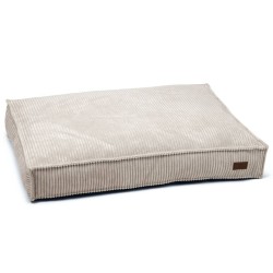 Designed by Lotte Cojín para perros estriado 100x70x15 cm gris claro