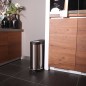 EKO Cubo de pedal Viva 40 L plateado mate EKO Cubo de pedal Viva 40 L plateado mate