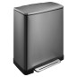 EKO Cubo de pedal E-Cube 28+18 L acero EKO Cubo de pedal E-Cube 28+18 L acero