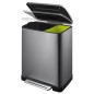 EKO Cubo de pedal E-Cube 28+18 L acero EKO Cubo de pedal E-Cube 28+18 L acero