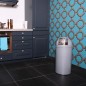 EKO Cubo de basura con tapa de empuje push 40 L gris mate EKO Cubo de basura con tapa de empuje push 40 L gris mate