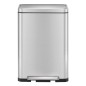 EKO Cubo de pedal E-Cube 45 L plateado mate