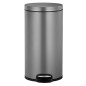 EKO Cubo de basura de pedal Serene 30 L platino EKO Cubo de basura de pedal Serene 30 L platino