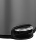 EKO Cubo de basura de pedal Serene 30 L platino EKO Cubo de basura de pedal Serene 30 L platino