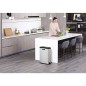 EKO Cubo de basura de pedal Rejoice 30 L plateado mate EKO Cubo de basura de pedal Rejoice 30 L plateado mate