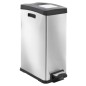 EKO Cubo de basura de pedal Rejoice 30 L plateado mate EKO Cubo de basura de pedal Rejoice 30 L plateado mate