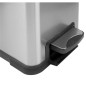 EKO Cubo de basura de pedal Rejoice 30 L plateado mate EKO Cubo de basura de pedal Rejoice 30 L plateado mate