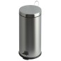 EKO Cubo de pedal Classic 30 L plateado mate EKO Cubo de pedal Classic 30 L plateado mate