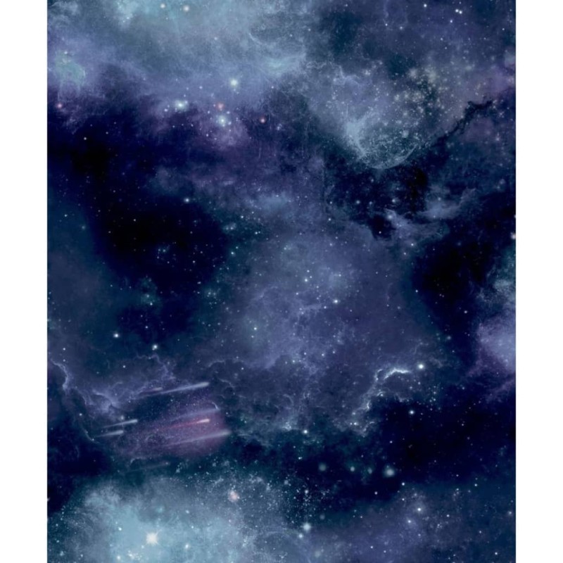 Noordwand Papel de pared Good Vibes Galaxy with Stars negro y morado Noordwand Papel de pared Good Vibes Galaxy with Stars negro y morado