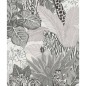 Noordwand Papel de pared Good Vibes Jungle Animals gris y negro Noordwand Papel de pared Good Vibes Jungle Animals gris y negro
