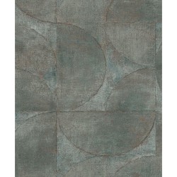 Noordwand Papel pared Vintage Deluxe Graphic Circle Look gris marrón