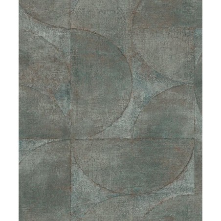 Noordwand Papel pared Vintage Deluxe Graphic Circle Look gris marrón