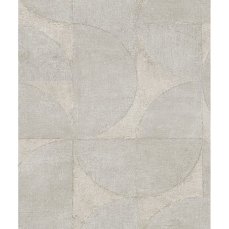 Noordwand Papel pared Vintage Deluxe Graphic Circle Look gris beige