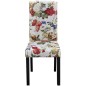 vidaXL Sillas de comedor 4 unidades tela multicolor vidaXL Sillas de comedor 4 unidades tela multicolor