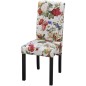 vidaXL Sillas de comedor 4 unidades tela multicolor vidaXL Sillas de comedor 4 unidades tela multicolor