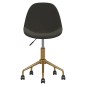 vidaXL Sillas de comedor giratorias 2 unidades terciopelo gris oscuro