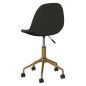 vidaXL Sillas de comedor giratorias 2 unidades terciopelo gris oscuro
