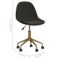 vidaXL Sillas de comedor giratorias 2 unidades terciopelo gris oscuro