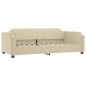 vidaXL Sofá cama con colchón tela crema 100x200 cm vidaXL Sofá cama con colchón tela crema 100x200 cm