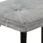 vidaXL Sillón orejero con reposapiés lona gris vintage vidaXL Sillón orejero con reposapiés lona gris vintage