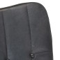 vidaXL Mecedora de cuero auténtico gris vidaXL Mecedora de cuero auténtico gris