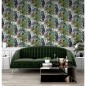 DUTCH WALLCOVERINGS Papel pintado Passion Flower blanco y verde DUTCH WALLCOVERINGS Papel pintado Passion Flower blanco y verde
