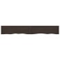 vidaXL Encimera baño madera maciza tratada gris oscuro 200x30x(2-4) cm vidaXL Encimera baño madera maciza tratada gris oscuro 200x30x(2-4) cm