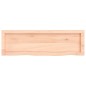 vidaXL Encimera de baño madera maciza sin tratar 100x30x(2-4) cm vidaXL Encimera de baño madera maciza sin tratar 100x30x(2-4) cm