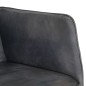 vidaXL Mecedora con taburete cuero auténtico gris vidaXL Mecedora con taburete cuero auténtico gris