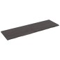vidaXL Encimera baño madera maciza tratada gris oscuro 200x60x(2-4) cm vidaXL Encimera baño madera maciza tratada gris oscuro 200x60x(2-4) cm