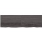 vidaXL Encimera baño madera maciza tratada gris oscuro 200x60x(2-4) cm vidaXL Encimera baño madera maciza tratada gris oscuro 200x60x(2-4) cm