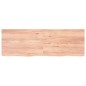 vidaXL Encimera baño madera maciza tratada marrón claro 180x60x(2-6)cm vidaXL Encimera baño madera maciza tratada marrón claro 180x60x(2-6)cm