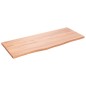 vidaXL Encimera de baño madera maciza tratada marrón claro 100x40x2 cm vidaXL Encimera de baño madera maciza tratada marrón claro 100x40x2 cm