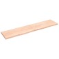 vidaXL Encimera de baño madera maciza sin tratar 220x50x(2-4) cm vidaXL Encimera de baño madera maciza sin tratar 220x50x(2-4) cm