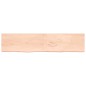 vidaXL Encimera de baño madera maciza sin tratar 220x50x(2-4) cm vidaXL Encimera de baño madera maciza sin tratar 220x50x(2-4) cm