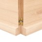 vidaXL Encimera de baño madera maciza sin tratar 220x50x(2-4) cm vidaXL Encimera de baño madera maciza sin tratar 220x50x(2-4) cm