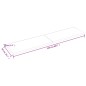 vidaXL Encimera de baño madera maciza sin tratar 220x50x(2-4) cm vidaXL Encimera de baño madera maciza sin tratar 220x50x(2-4) cm