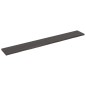 vidaXL Encimera baño madera maciza tratada gris oscuro 220x30x(2-4) cm vidaXL Encimera baño madera maciza tratada gris oscuro 220x30x(2-4) cm