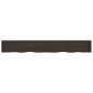 vidaXL Encimera baño madera maciza tratada gris oscuro 220x30x(2-4) cm vidaXL Encimera baño madera maciza tratada gris oscuro 220x30x(2-4) cm