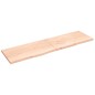 vidaXL Encimera de baño madera maciza sin tratar 220x60x(2-4) cm