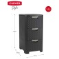 Curver Cajonera Style gris antracita 3x14 l Curver Cajonera Style gris antracita 3x14 l