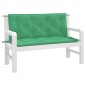 vidaXL Cojines de banco de jardín 2 uds tela Oxford verde 120x50x7 cm vidaXL Cojines de banco de jardín 2 uds tela Oxford verde 120x50x7 cm